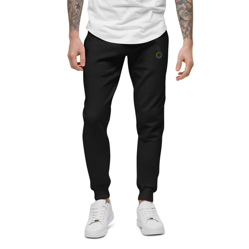 SC Men's Embroidered Tracksuit Fleece Joggers