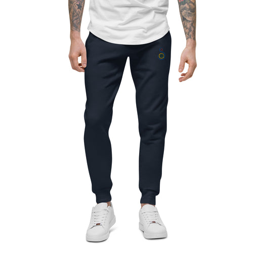 SC Men's Embroidered Tracksuit Fleece Joggers
